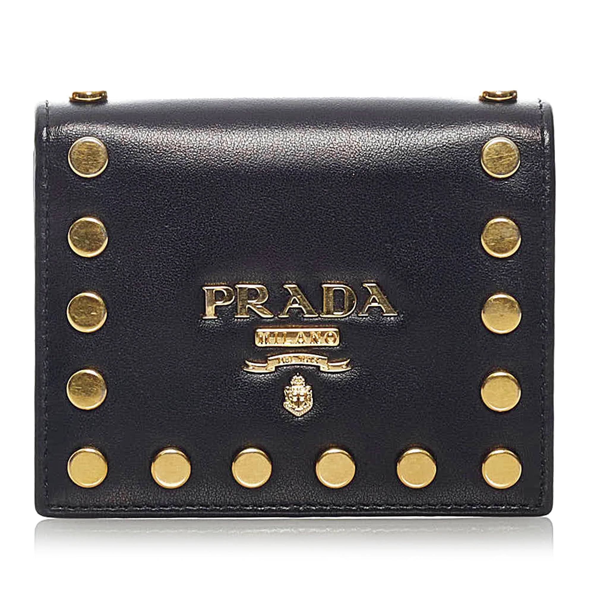 prada pre owned logo plaque cosmetic bag item