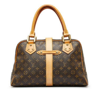 Louis Vuitton - Authenticated Menilmontant Handbag - Synthetic Brown for Women, Very Good Condition