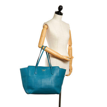 Blue Celine Small Ring Leather Handbag Bag – Designer Revival