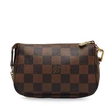 White Louis Vuitton Damier Azur Mini Pochette Accessoires Baguette –  Designer Revival