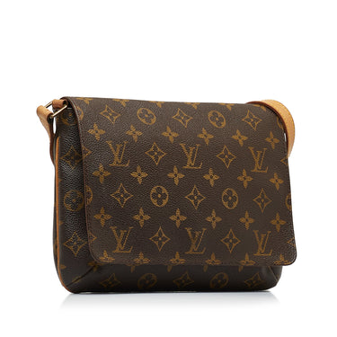 Brown Louis Vuitton Monogram Musette Tango Short Strap Shoulder