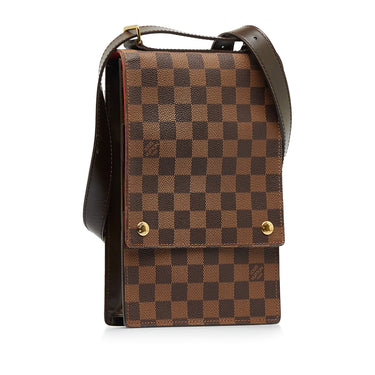 Damier Ebene Portobello Travel Shoulder Bag