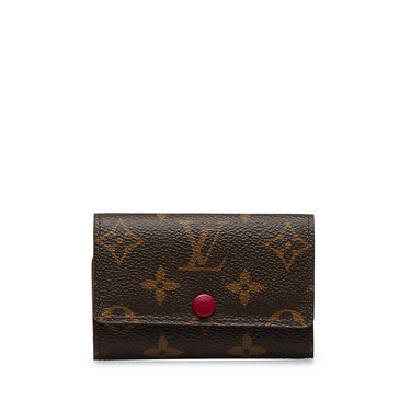 LOUIS VUITTON 6 Key Holder in Monogram LV Authentic