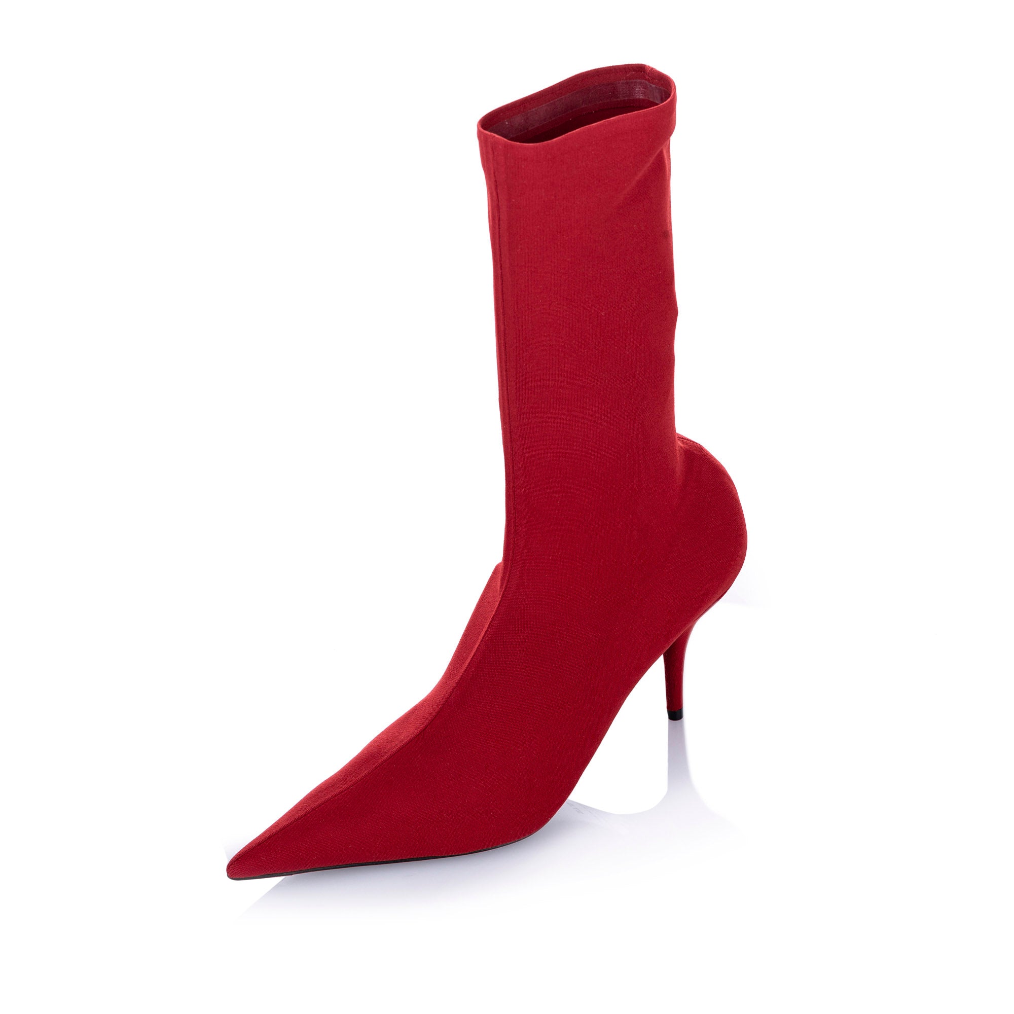 balenciaga boots red