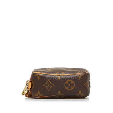 Wapity leather clutch bag Louis Vuitton Brown in Leather - 35688489