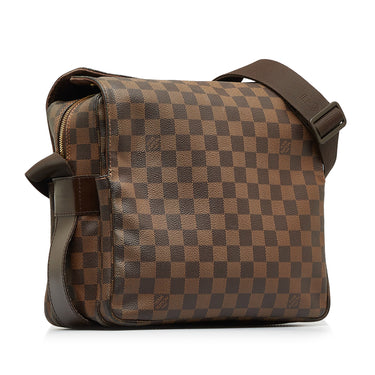 LOUIS VUITTON DAMIER EBENE NAVIGLIO SHOULDER/MESSENGER BAG, with