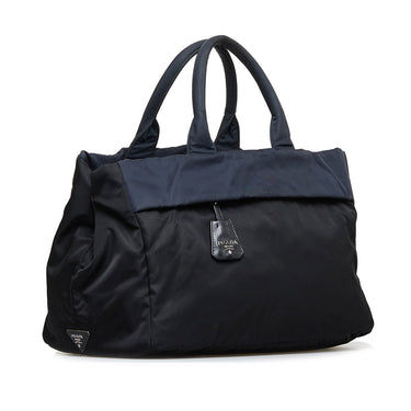 Prada Tessuto Impuntu Black Nylon Tote Bag