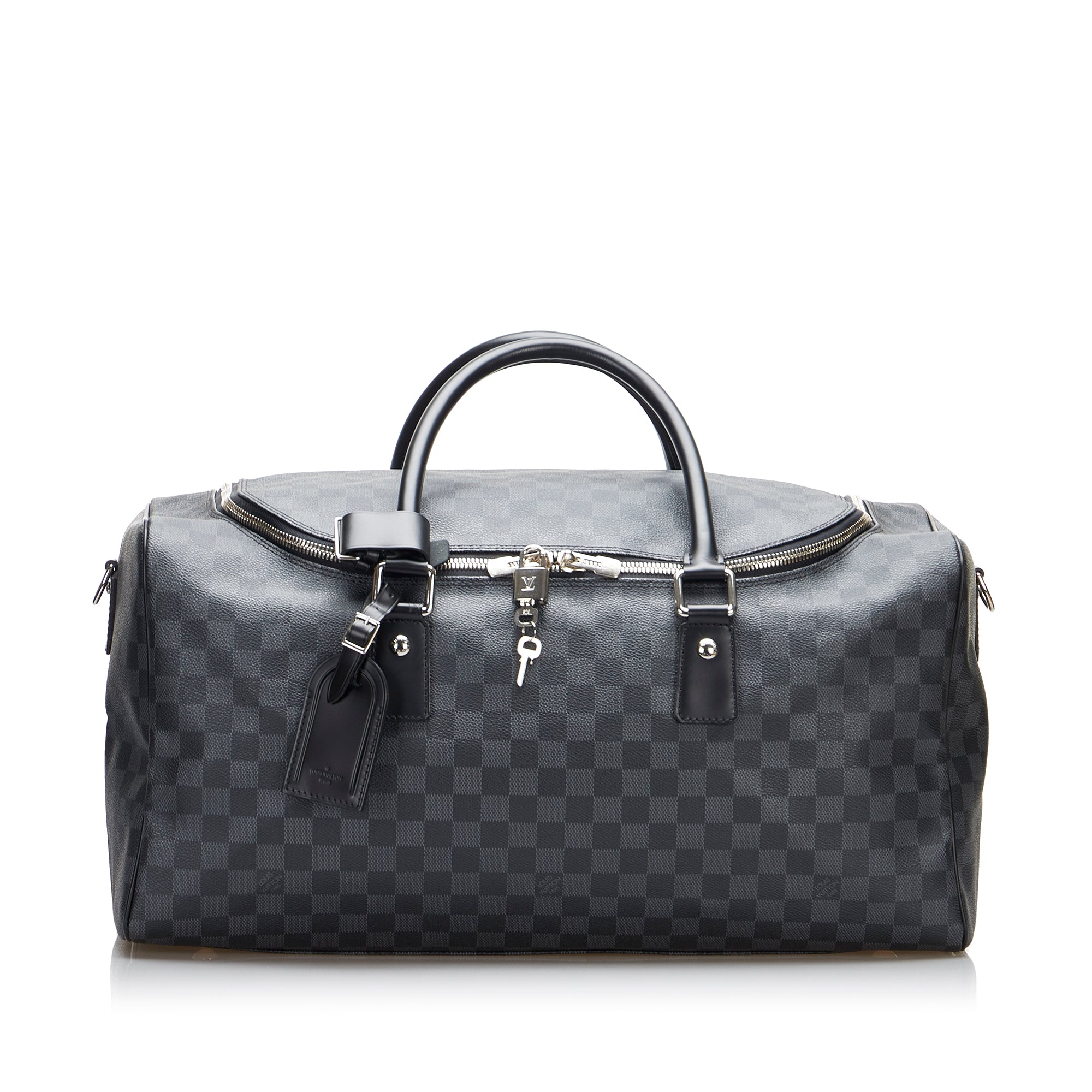 LOUIS VUITTON Roadster Damier Graphite Travel Bag Black-US