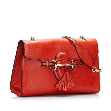 Gucci Microguccissima Mini Emily Bag w/ Tags - Red Shoulder Bags