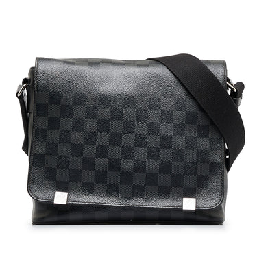 Black Louis Vuitton Damier Graphite Tadao PM Satchel – Designer