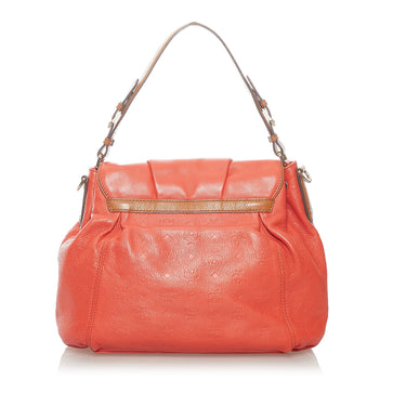 Pink Miu Miu Vitello Shine Satchel – Designer Revival