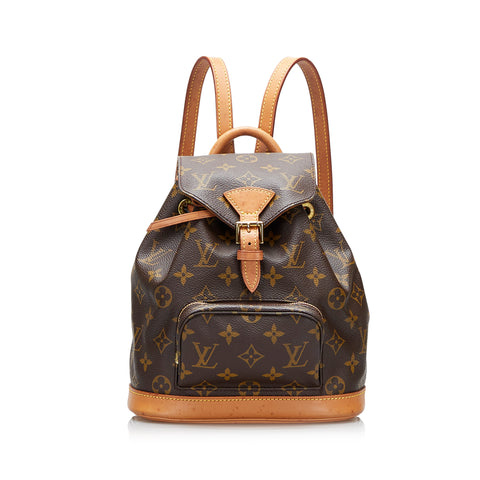 Louis Vuitton Drawstring Montsouris Monogram Canvas Backpack LV