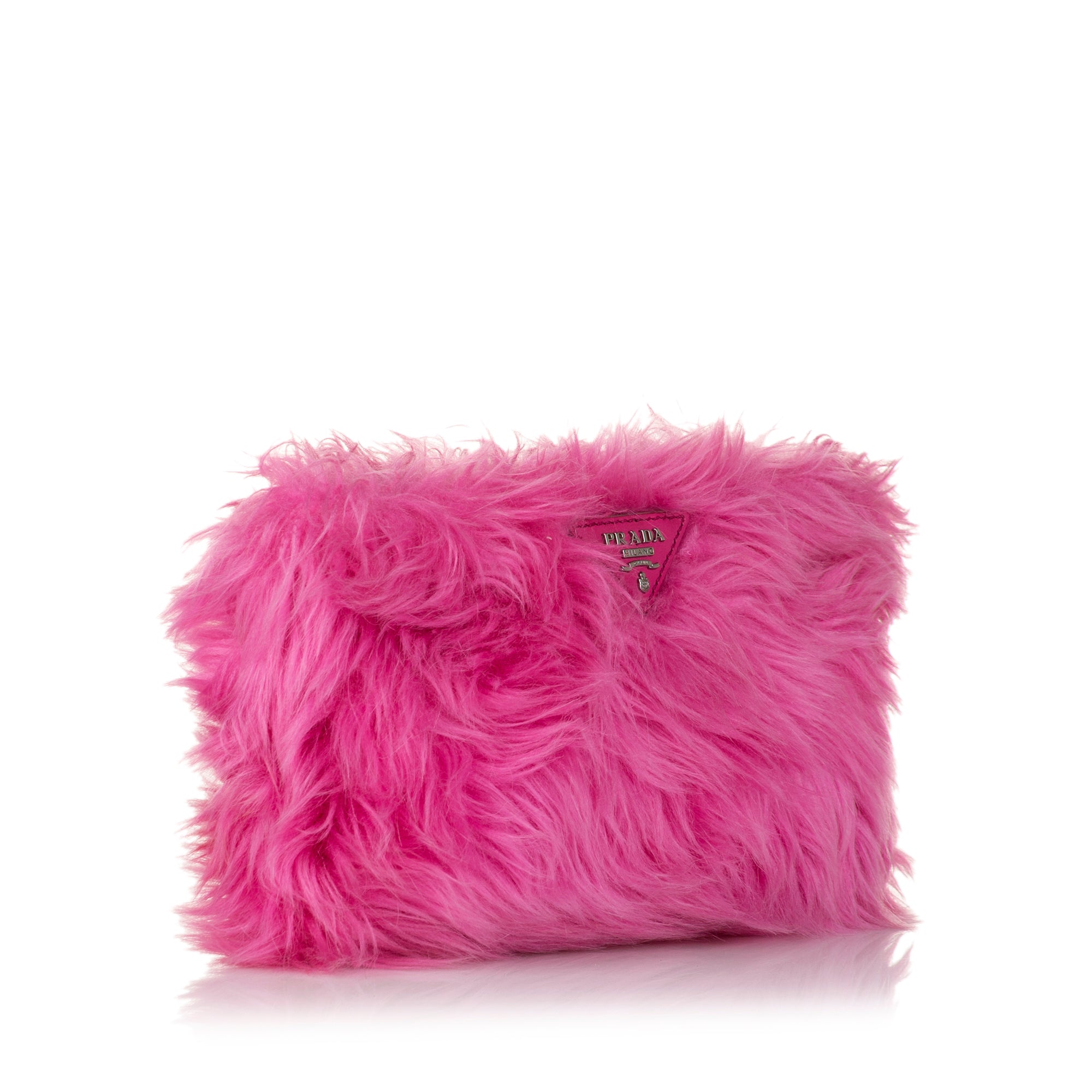 prada fur clutch