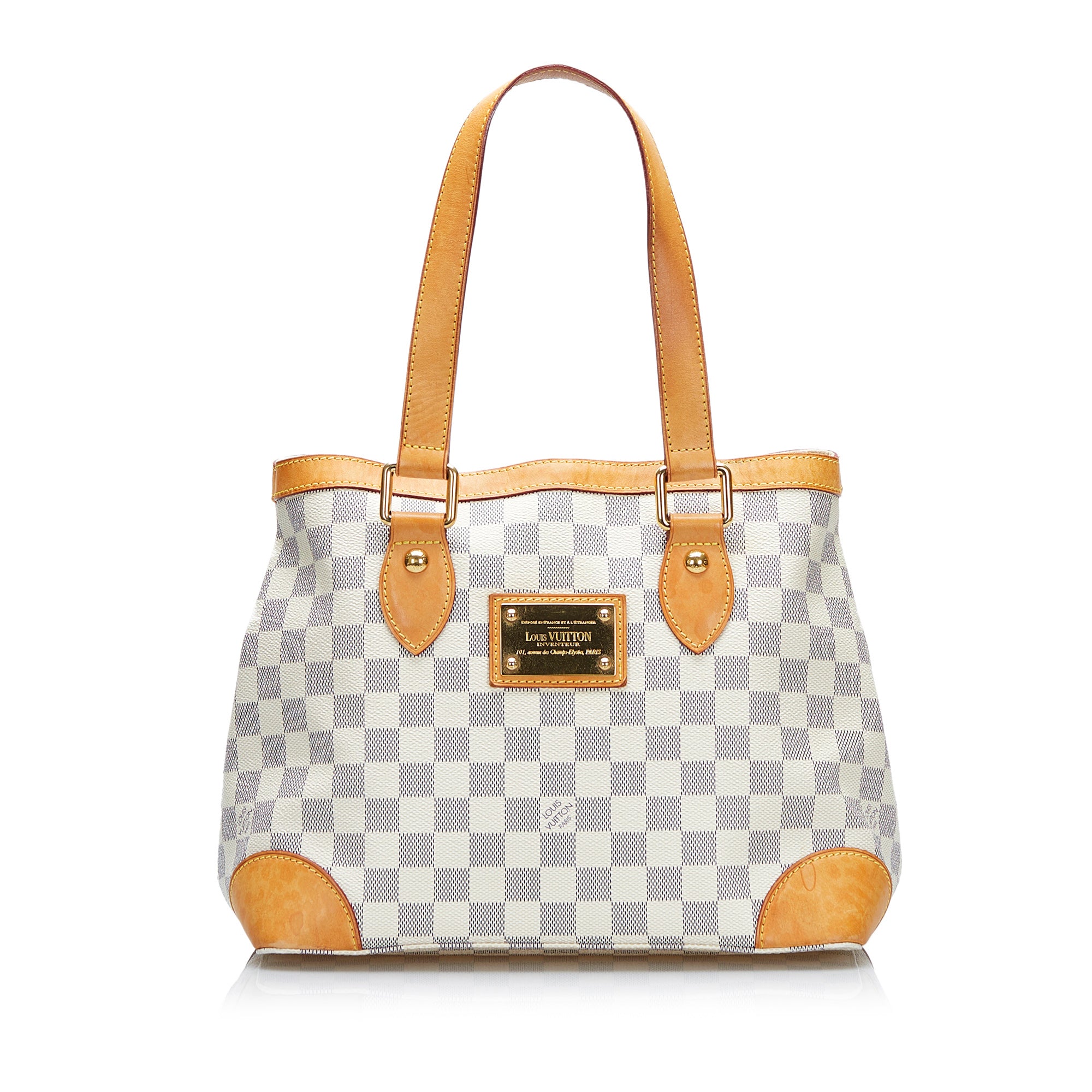 Pre-Owned Louis Vuitton Hampstead Damier Ebene GM Tote Bag 