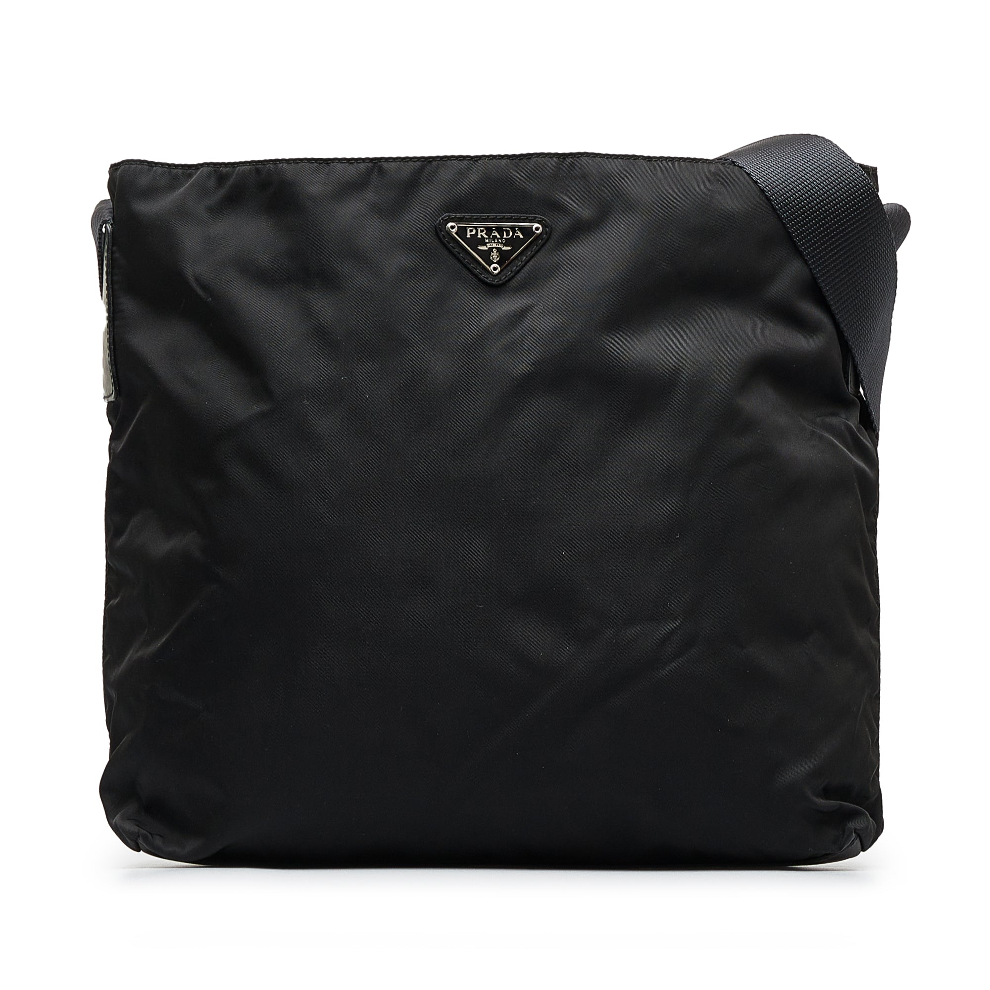 image of Black Prada Tessuto Crossbody Bag