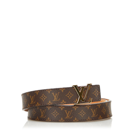 Louis Vuitton Monogram Leather Brown Belt 