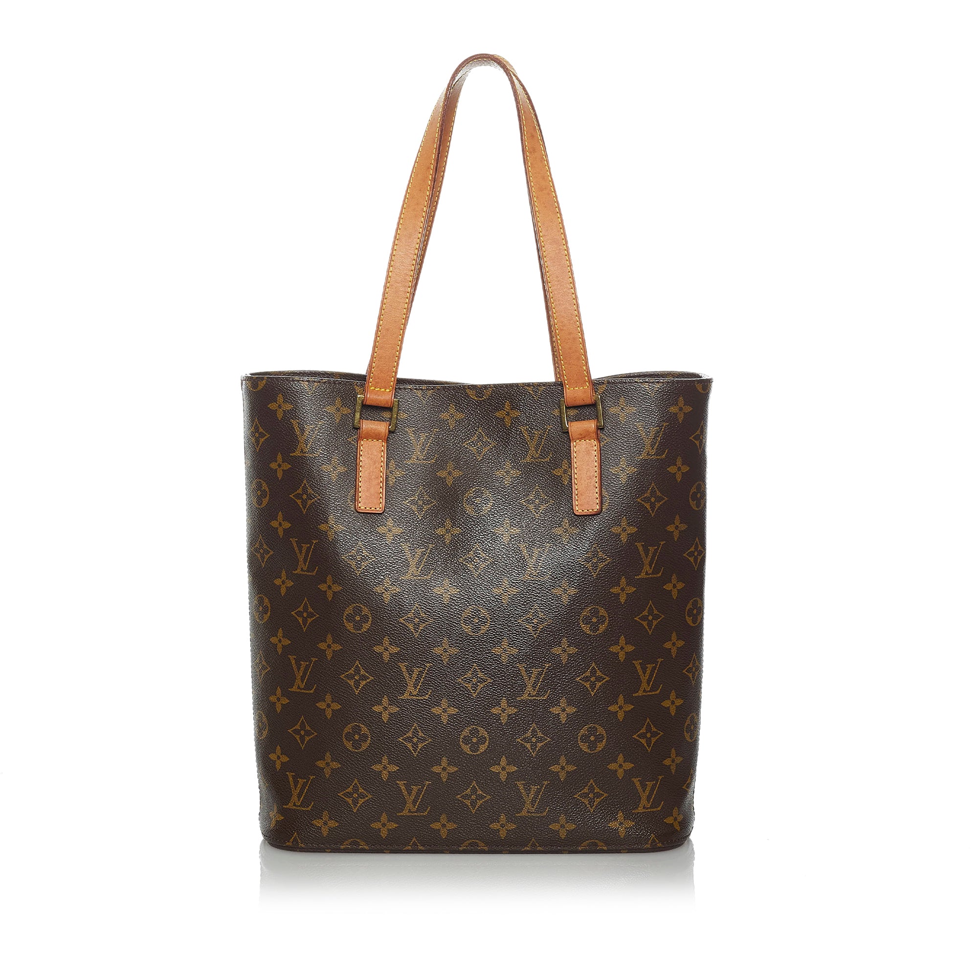 Louis+Vuitton+Alma+Tote+GM+Brown+White+Canvas+Leather+Murakami+