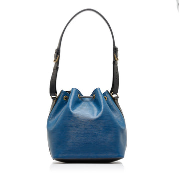 LOUIS VUITTON Epi Petit Noe Shoulder Bag Bicolor Black Blue M44152 auth  48973 Leather ref.1013472 - Joli Closet