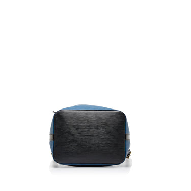 LOUIS VUITTON Epi Petit Noe Shoulder Bag Bicolor Black Blue M44152