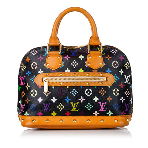 AUTHENTIC Louis Vuitton Alma White Monogram Multicolor PM PREOWNED