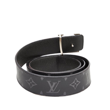 Black Louis Vuitton Damier Graphite Reverso Belt