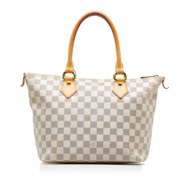 Louis Vuitton Totally Pm Zip 870953 White Damier Azur Canvas Tote, Louis  Vuitton