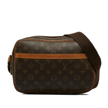 Louis Vuitton Reporter Pm Brown Canvas Handbag (Pre-Owned)