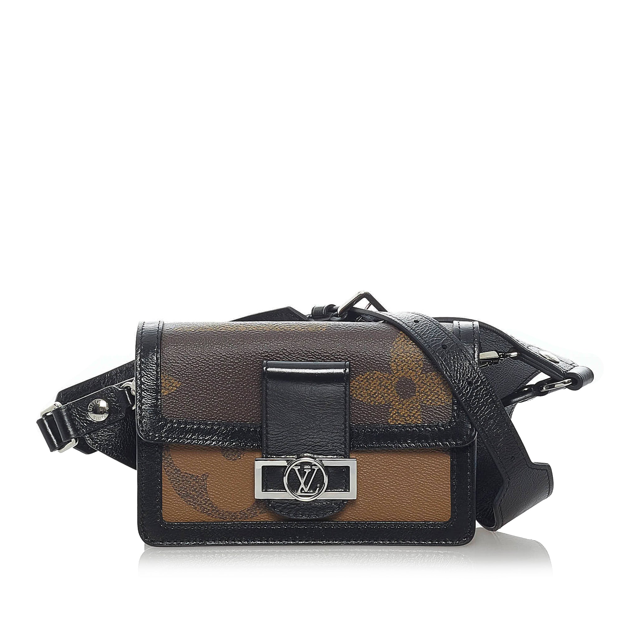 Louis Vuitton S Lock Belt Pouch Monogram MM Brown in Canvas/Leather with  Gold-tone - US