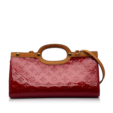 Louis Vuitton Red Monogram Vernis Roxbury Drive Leather Patent