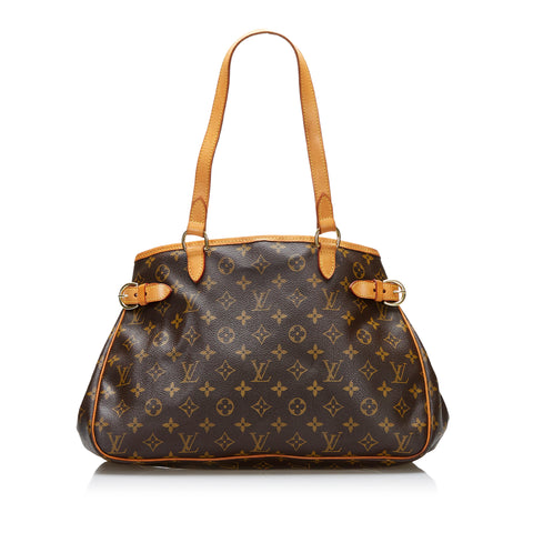 Louis Vuitton Monogram Batignolles Horizontal Shopper Bag Brown