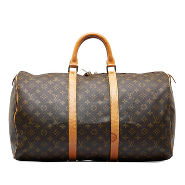 Brown Louis Vuitton Monogram Keepall 50 Travel Bag – Designer Revival
