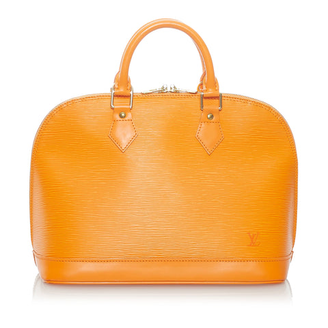 Louis Vuitton Orange Sunset Vernis Roses Alma Gm