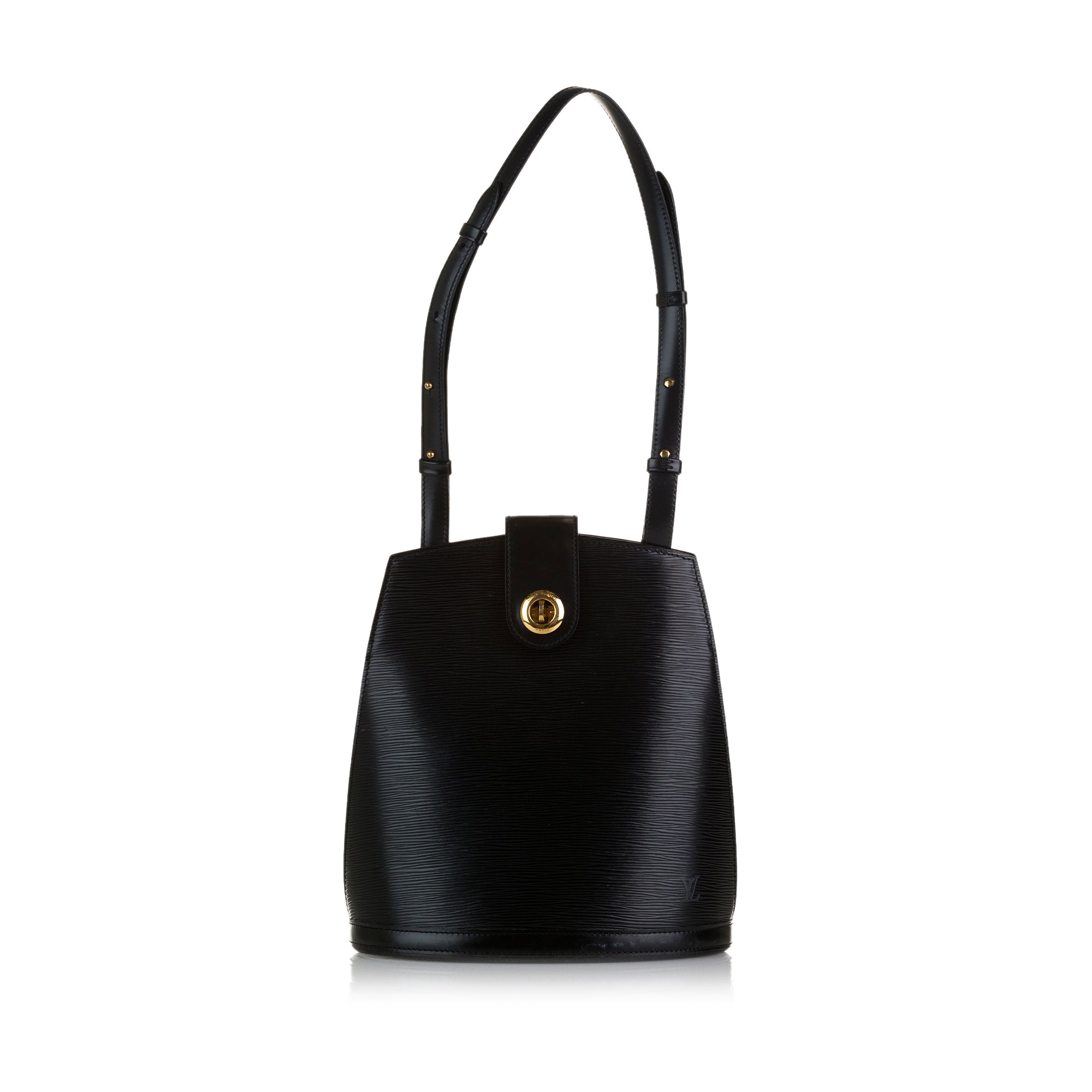 Louis Vuitton Black Epi Leather Reverie Shoulder Bag. Good