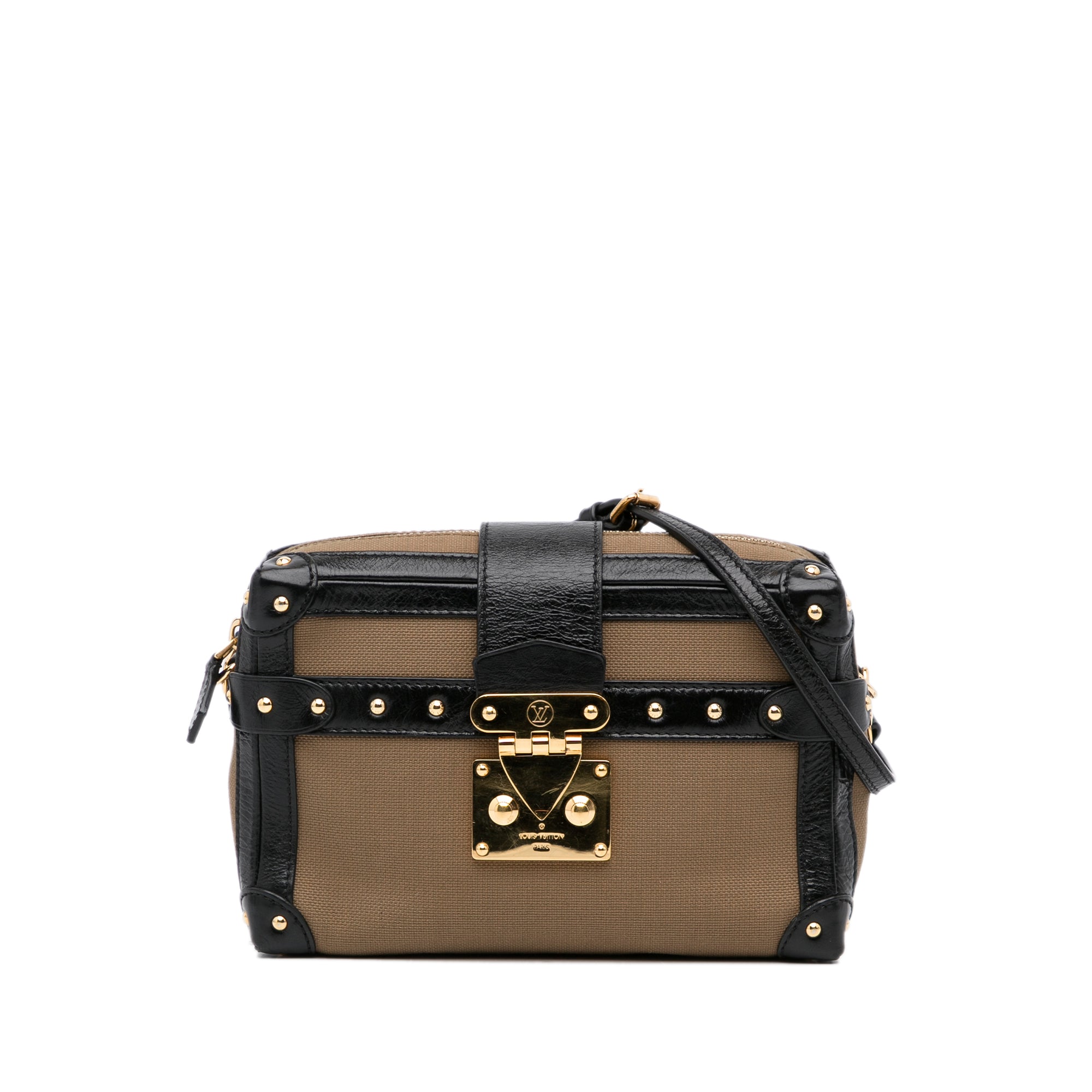 image of Brown Louis Vuitton Petite Malle Soft MM Crossbody Bag