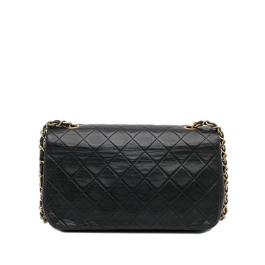 Black Chanel Quilted Lambskin Double Flap Bag, Cra-wallonieShops Revival