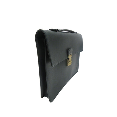 Louis Vuitton Black Taurillon Serviette Dorian Briefcase Leather