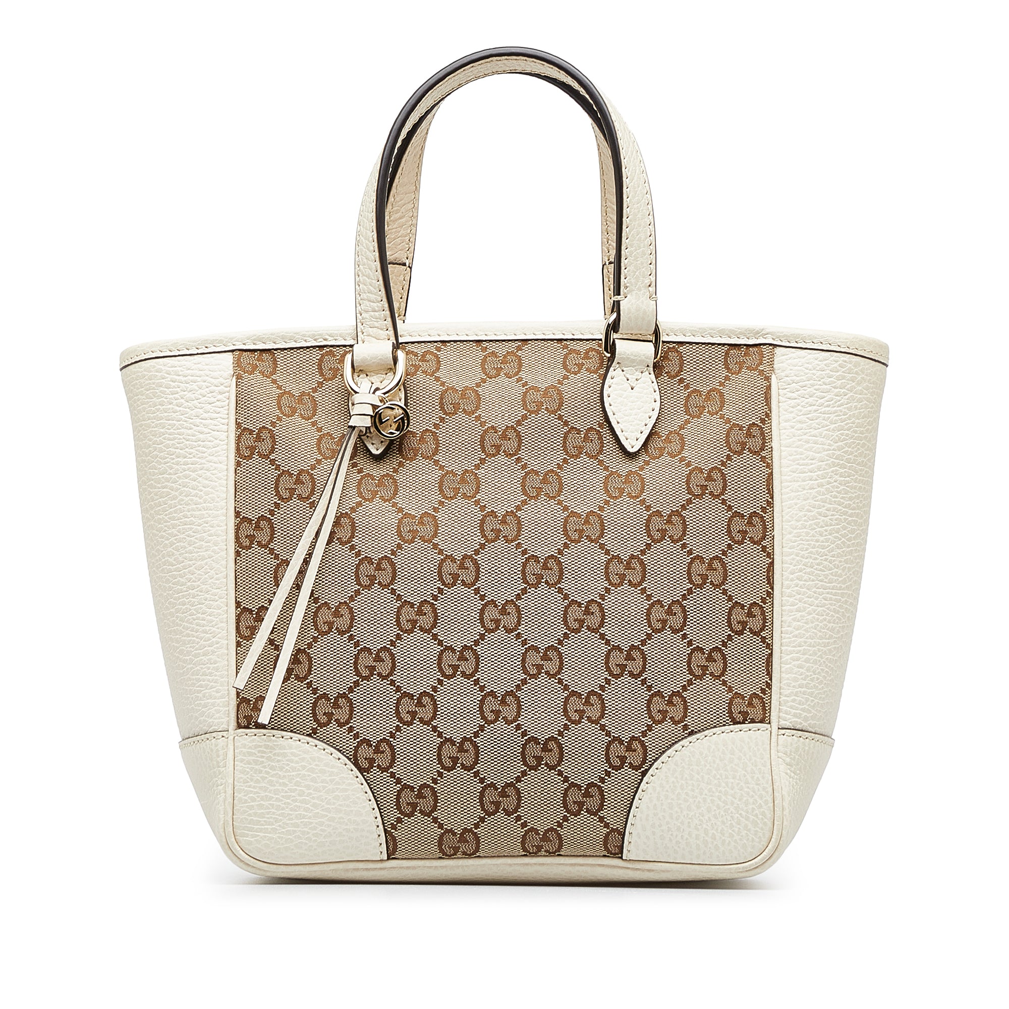 image of Beige Gucci GG Canvas Bree Satchel