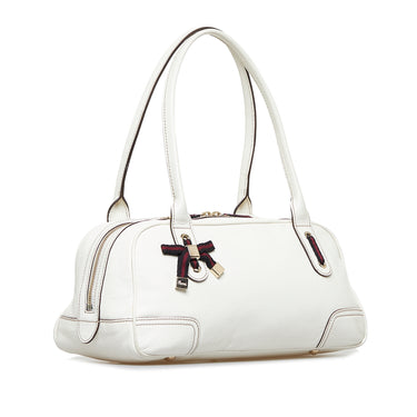 RvceShops Revival, White Gucci Leather Tote Bag