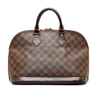 LOUIS VUITTON Runner Damier Ebene Backpack Bag Brown