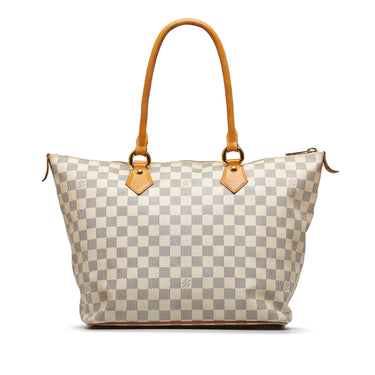 White Louis Vuitton Damier Azur Berkeley Handbag – Designer Revival