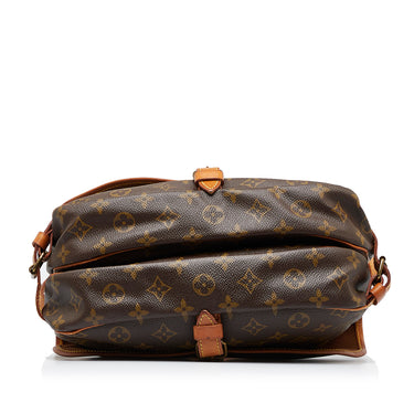 Brown Louis Vuitton Monogram Saumur 30 Crossbody Bag – Designer