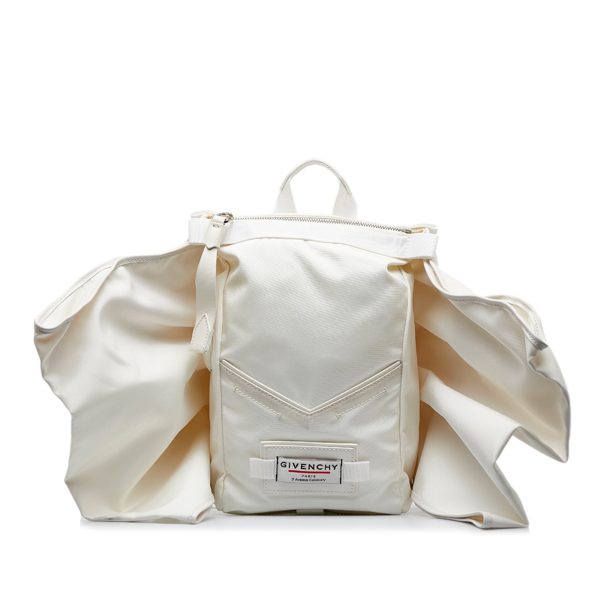 Image of White Givenchy Downtown Bow Backpack