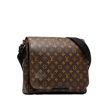 louis vuitton district mm macassar monogram Messenger Bag Authentic