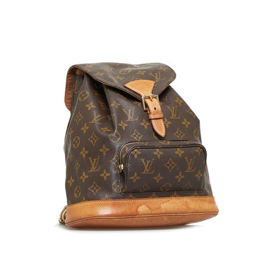 Louis Vuitton Vintage Monogram Montsouris Backpack Brown