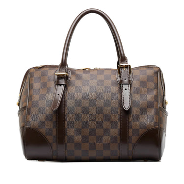 Pre-owned Louis Vuitton Brown Leather And Shearling On My Side Pm Tote Bag