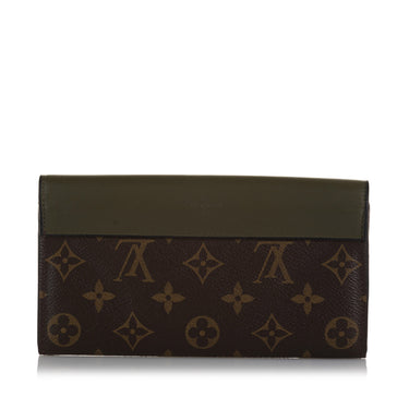Louis Vuitton Monogram LV French Purse Snap Wallet Card Holder Brown