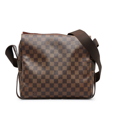 Pre-Owned Louis Vuitton Naviglio Damier Azur Shoulder Bag 