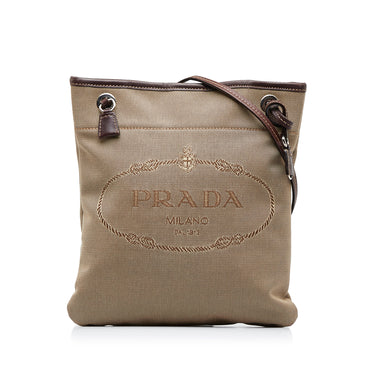 Brown Prada Triangle Crossbody – Designer Revival