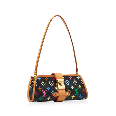 Black Louis Vuitton Monogram Multicolore Shirley Baguette