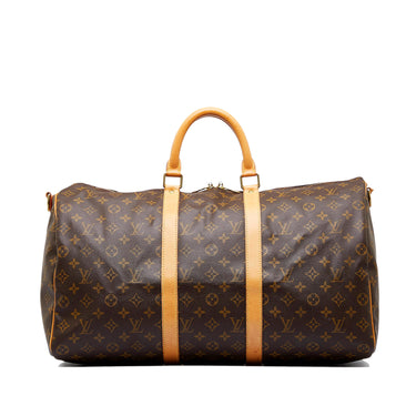 Louis Vuitton Keepall Bandouliere 55 Monogram Travel Bag